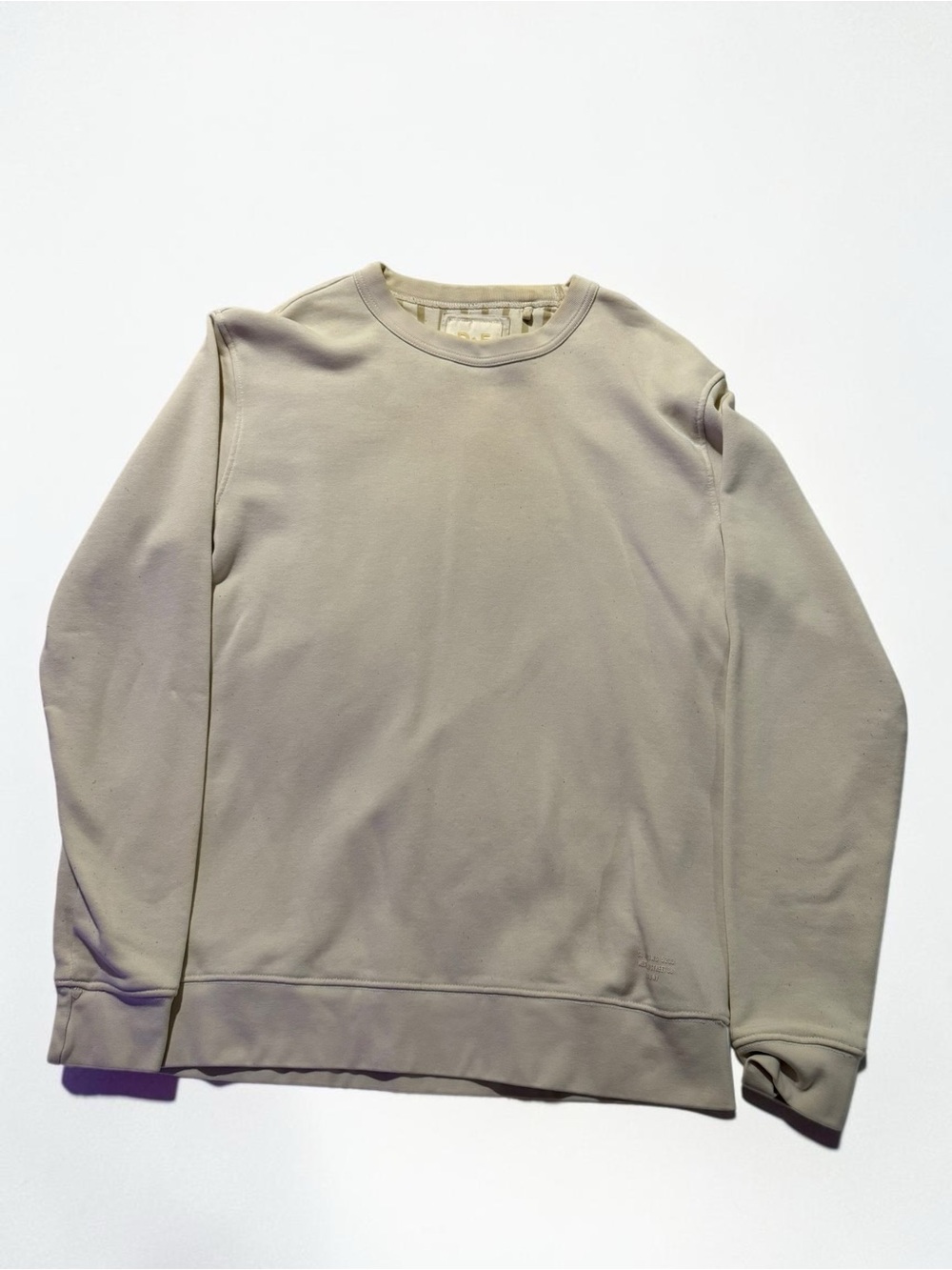 Men's Crewneck Sweatshirt in Light Beige